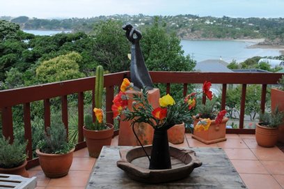 Waiheke Fiesta Mexicana - Villa: Sea view out over Oneroa