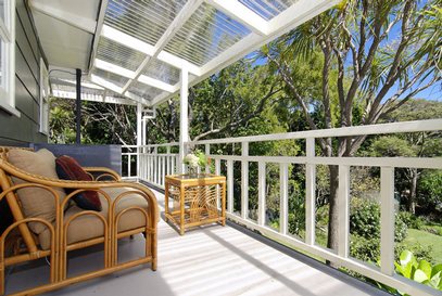 Waiheke Casamatta Waiheke: Soutern covered deck