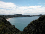 Waiheke Bella Vista: View  of Onetangi Beach