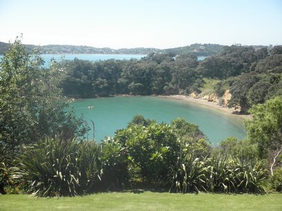 Waiheke Waiheke Safari: View of beach from property
