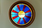 Waiheke The Church House: Stained window